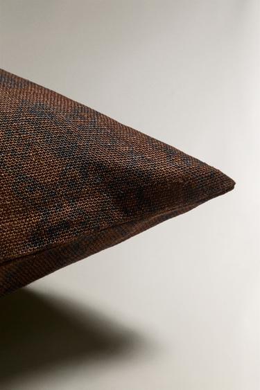LINEN CUSHION COVER - Brown by Zara - Image 4