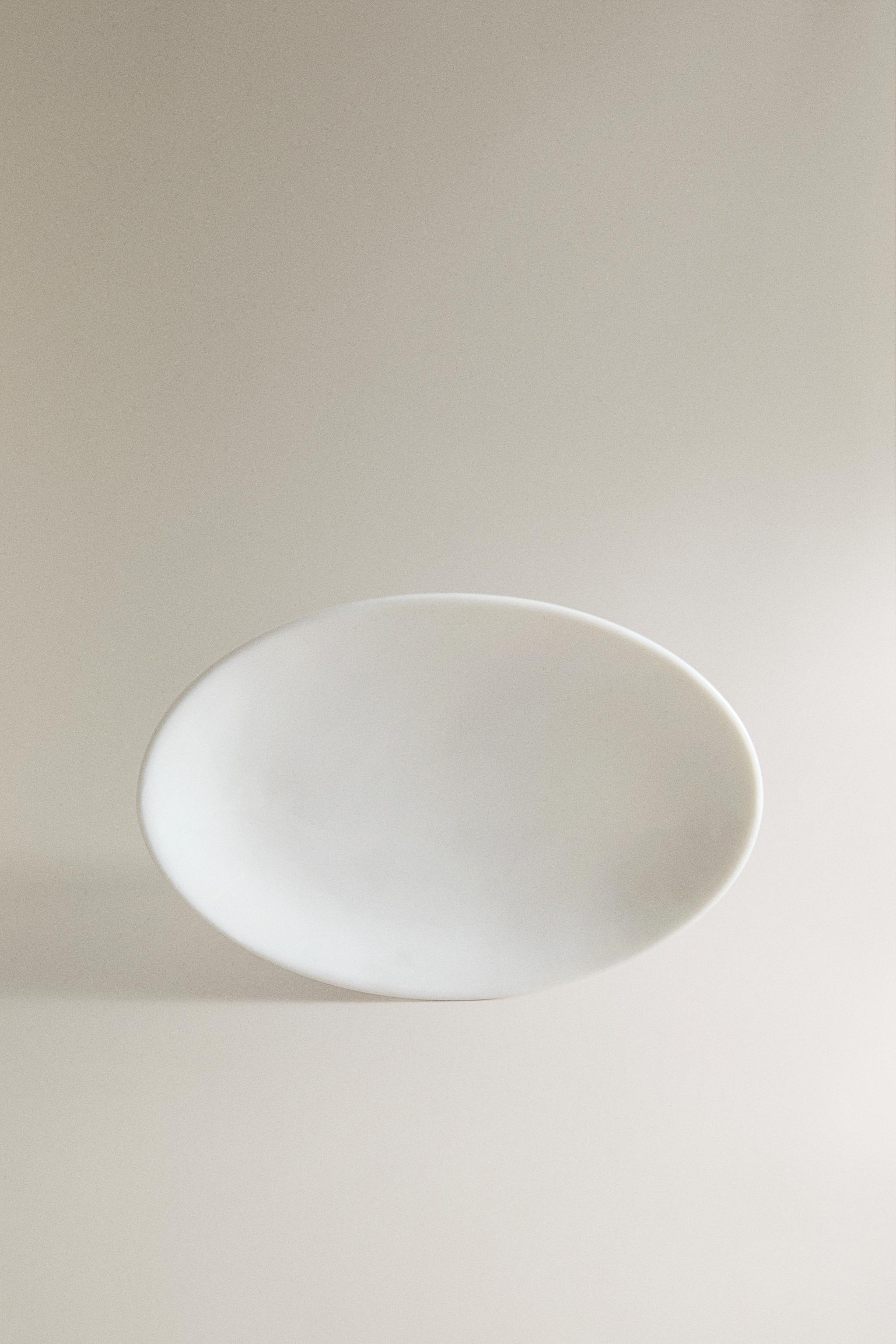 CERAMIC BATHROOM SOAP DISH — Cream