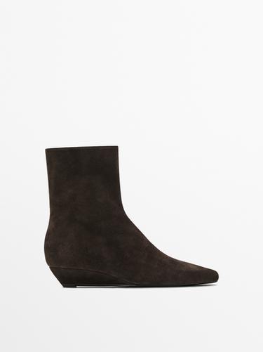 Zara Wedge heeled ankle boots - Brown