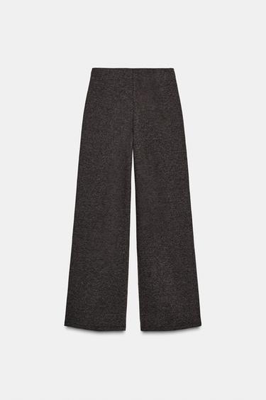 PANTALON SOFT NERVURE - marron chiné de Zara - Image 5
