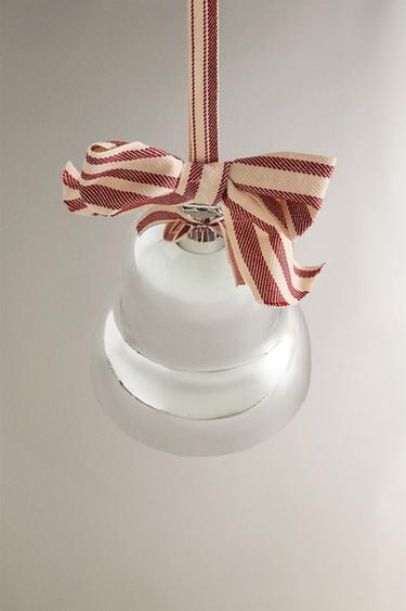 SILVER BELL CHRISTMAS TREE DECORATION - P by Zara - Image 1