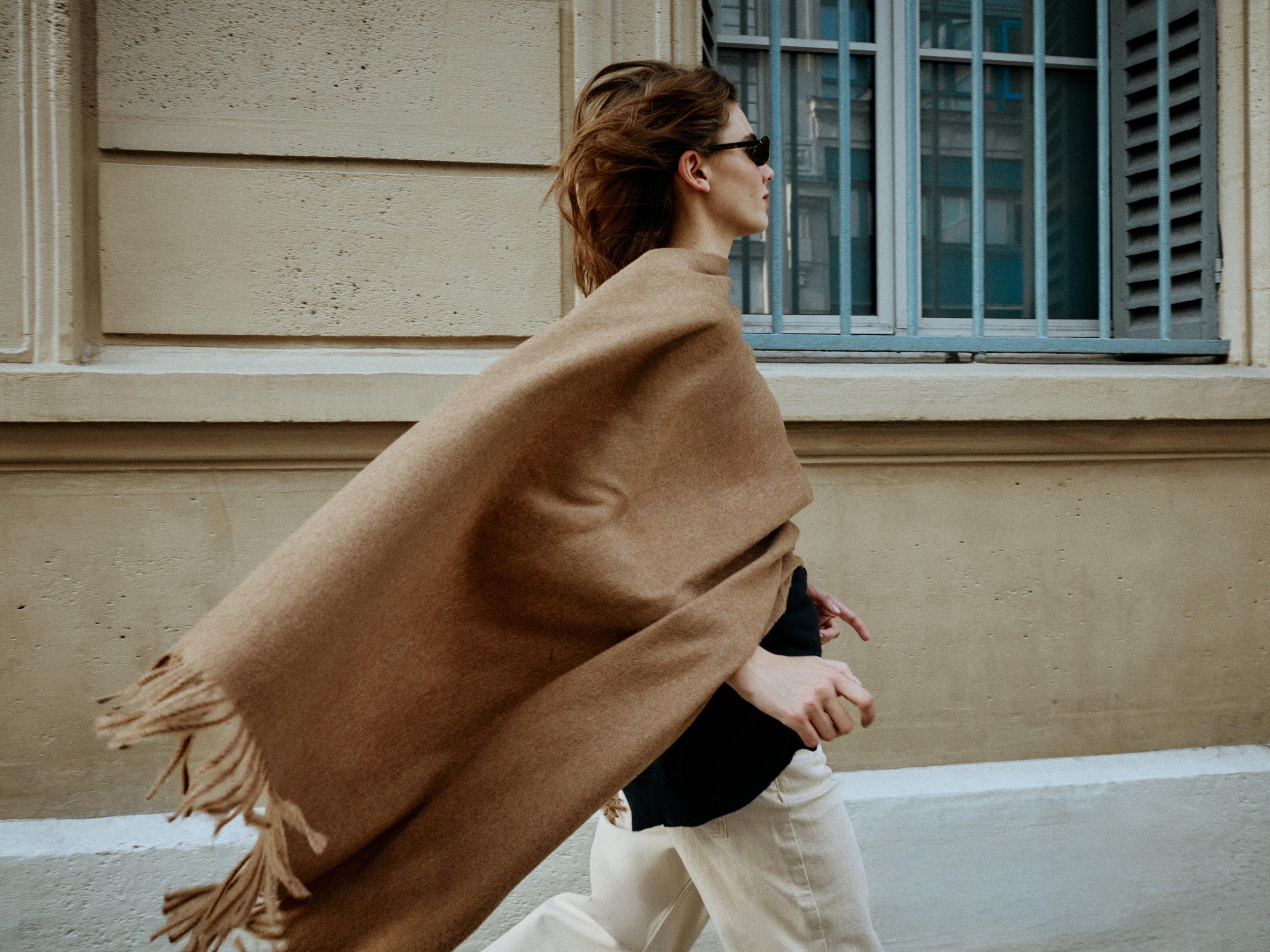 Soft Fringed Scarf by Zara