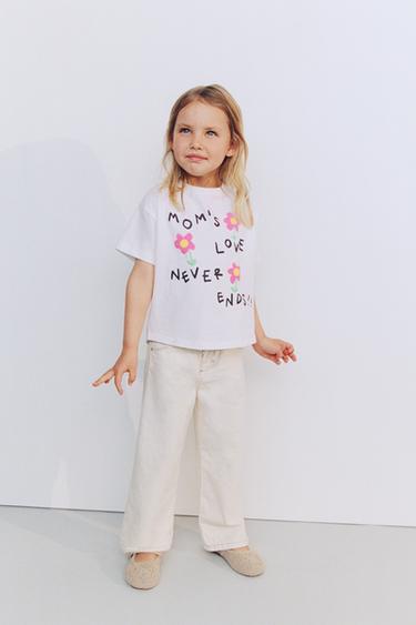 Zara TEXT T-SHIRT - Fuchsia