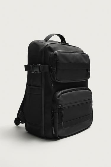 MULTI-POCKET TECHNICAL BACKPACK - Black by Zara