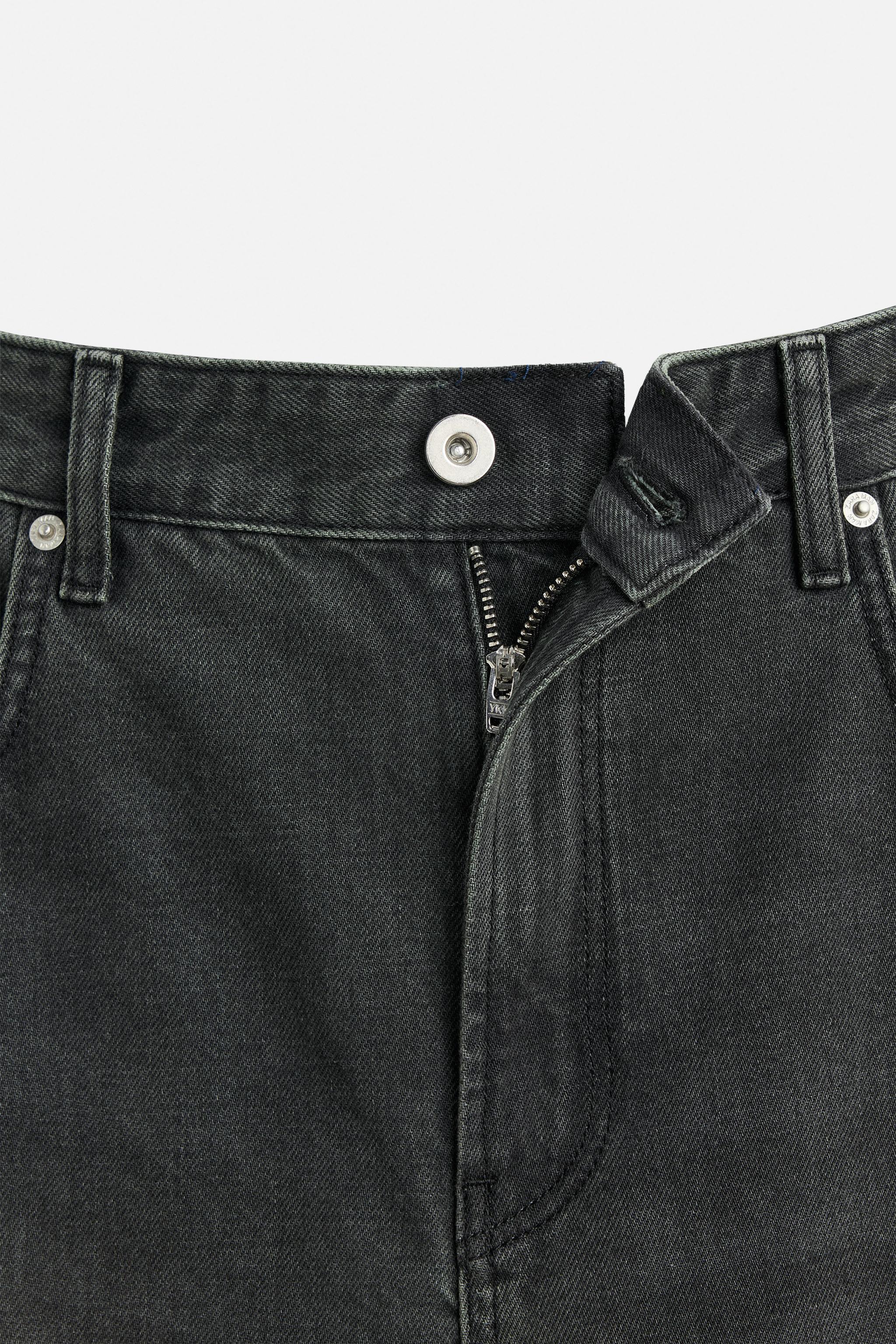 ZARA ジッパー付きフレアフィットデニム ブラック JP31 完売品