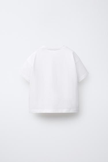 T-SHIRT À PIÈCES HELLO KITTY © - Blanc de Zara - Image 1