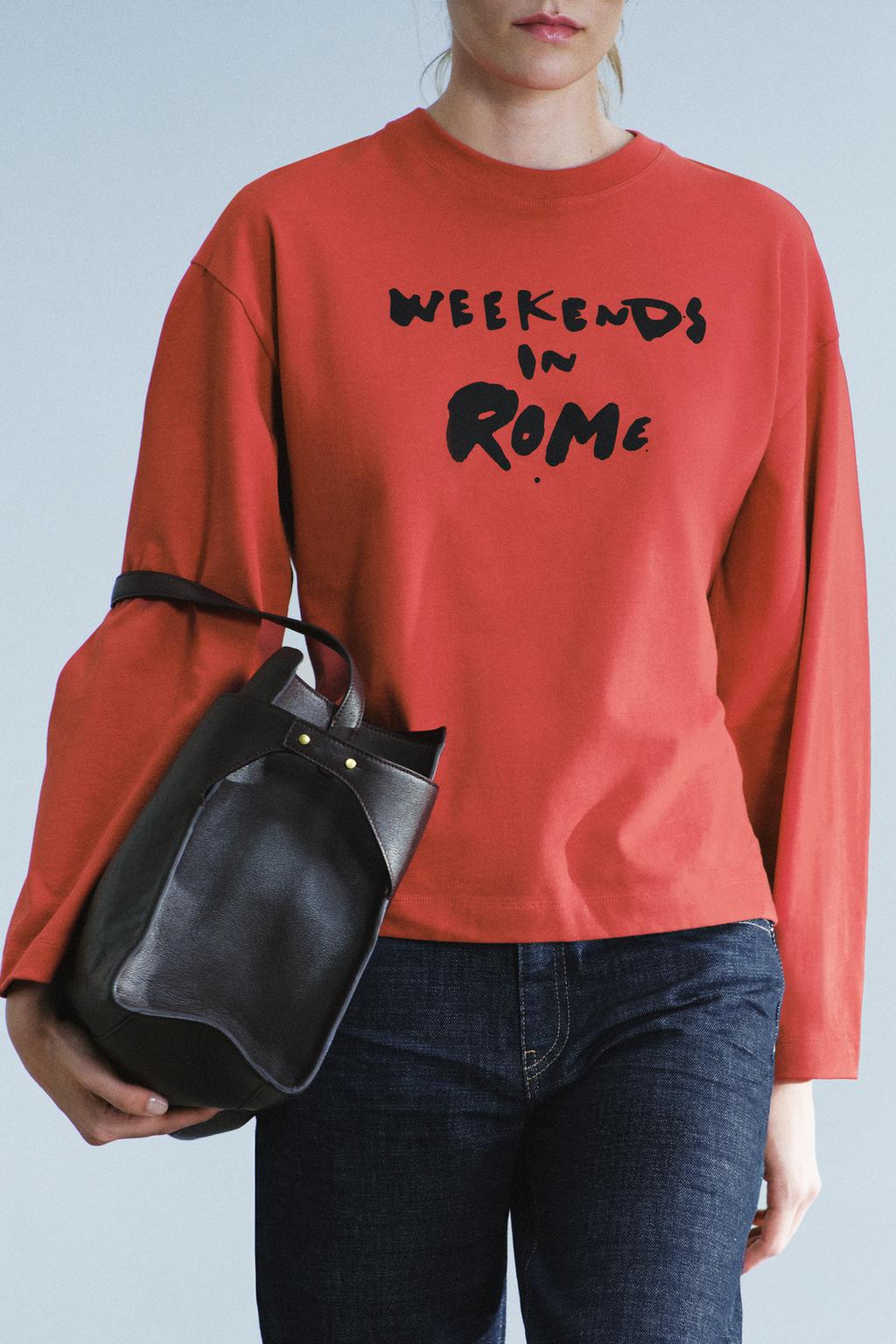 ROME SLOGAN T-SHIRT