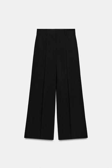 PANTALÓN RECTO NERVIO ZW COLLECTION - Negro de Zara