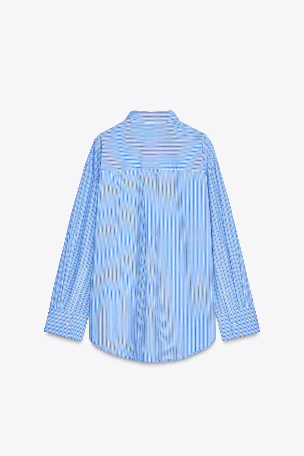 Thumbnail image for OVERSIZE STRIPED POPLIN SHIRT
