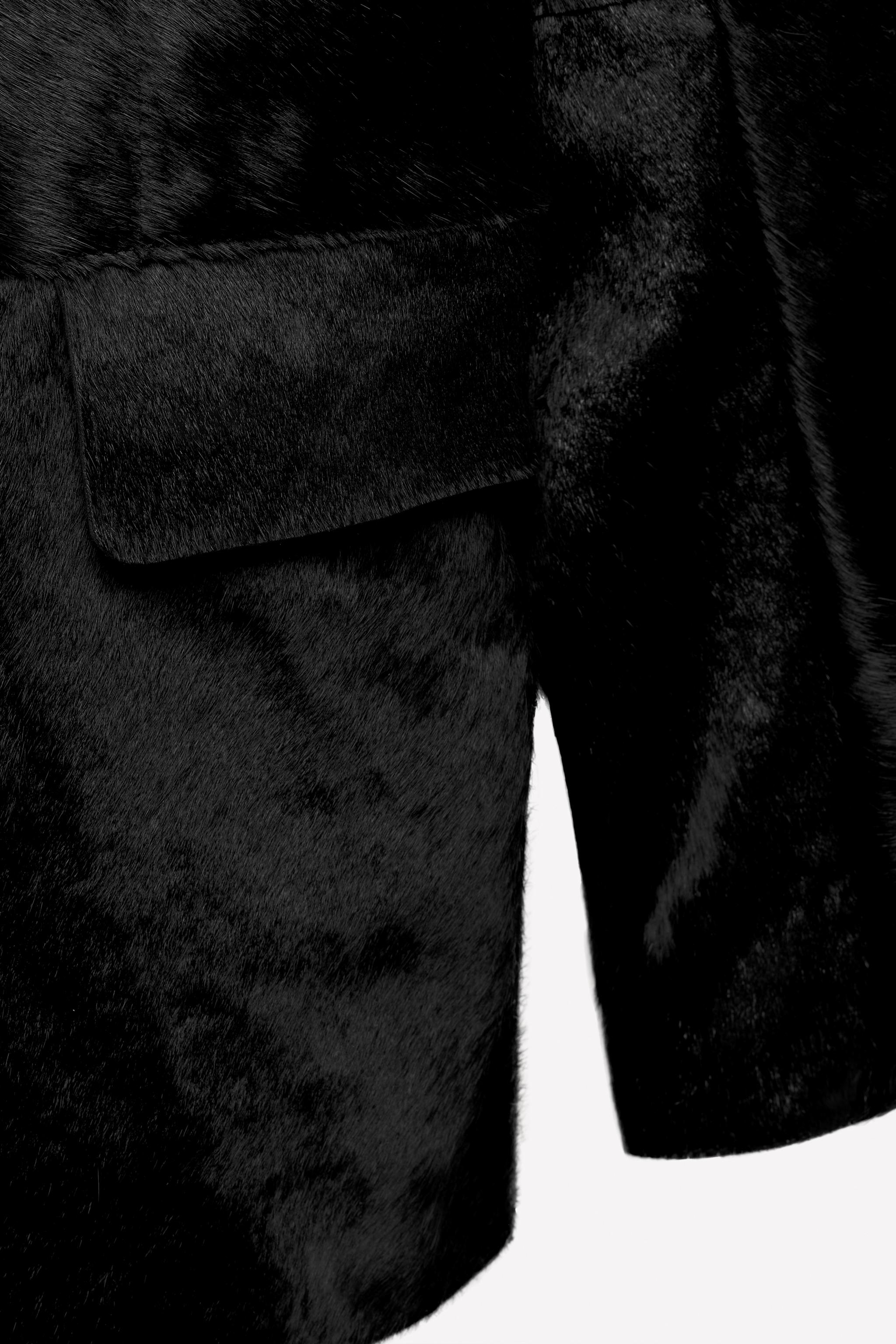 LEATHER FUR BLAZER LUDOVIC DE SAINT SERNIN x ZARA