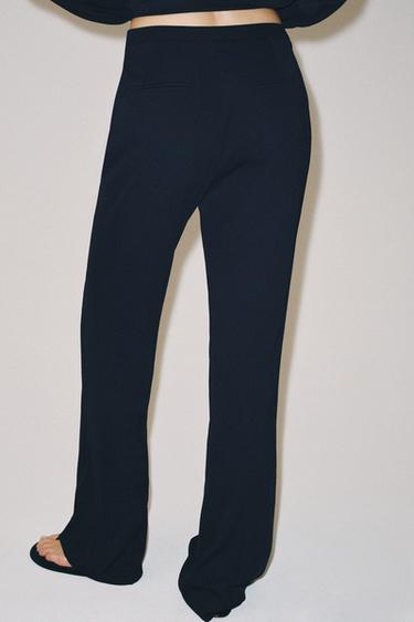PANTALON FLUIDE ZW COLLECTION - Bleu marine de Zara - Image 2
