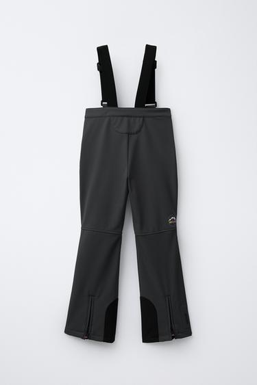 WATER-RESISTANT AND WINDPROOF BRACE TROUSERS RECCO® SYSTEM SKI COLLECTION - Anthracite grey by Zara - Image 1