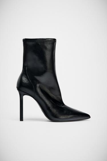 BOTÍN TACÓN FINO - Negro de Zara