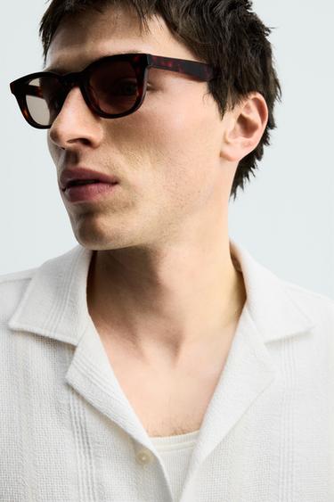 REGULAR FIT STRIPED JACQUARD SHIRT - Oyster-white by Zara - Image 5