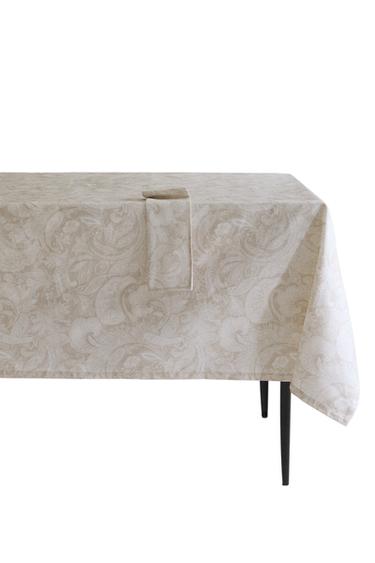 TOALHA DE MESA DE RESINA COM ESTAMPADO PAISLEY - Bege da Zara