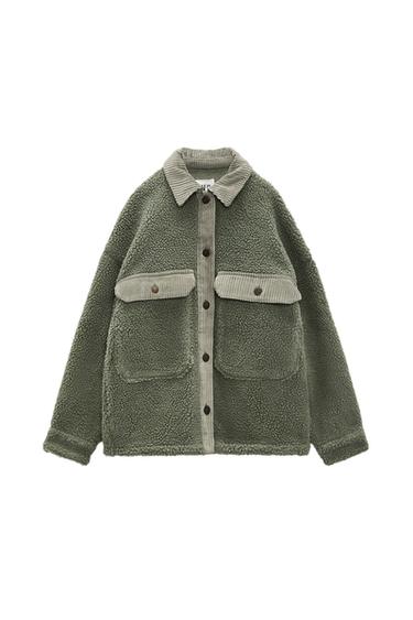 CONTRAST JACKET WITH POCKETS