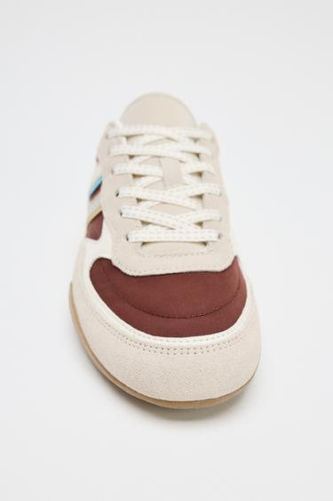 TENNIS RUNNING EN COULEURS VARIÉES - Rouge bourgogne de Zara - Image 2