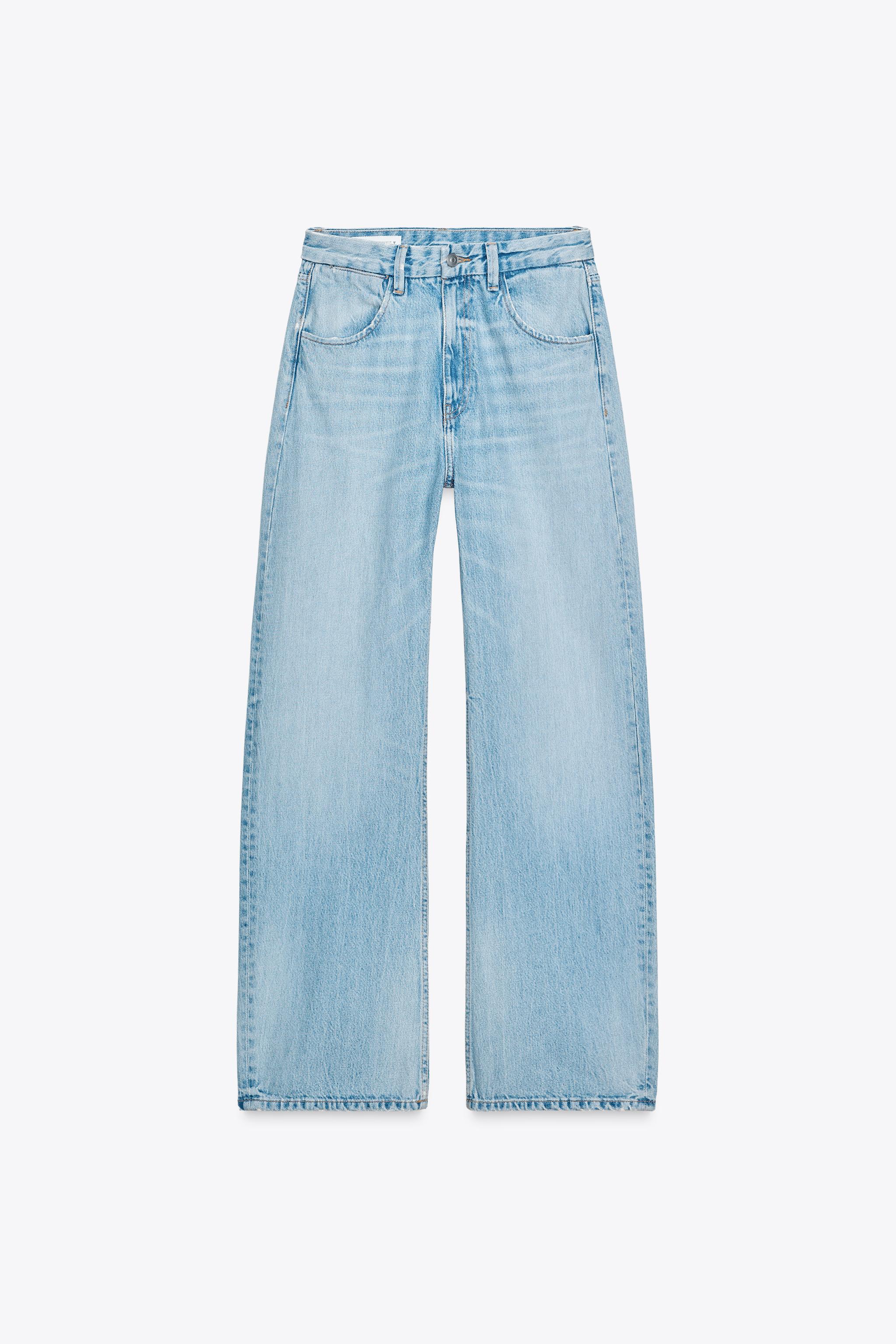 スペイン発送 ZARA TRF カーブドストラス ハイウエストジーンズ TRF カーブ ハイウエストジーンズ - ライトブルー | ZARA Japan