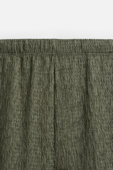 TEXTURED STRUCTURE TROUSERS - Green by Zara - Image 6