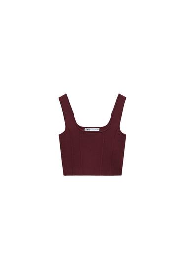 KNIT CROP TOP