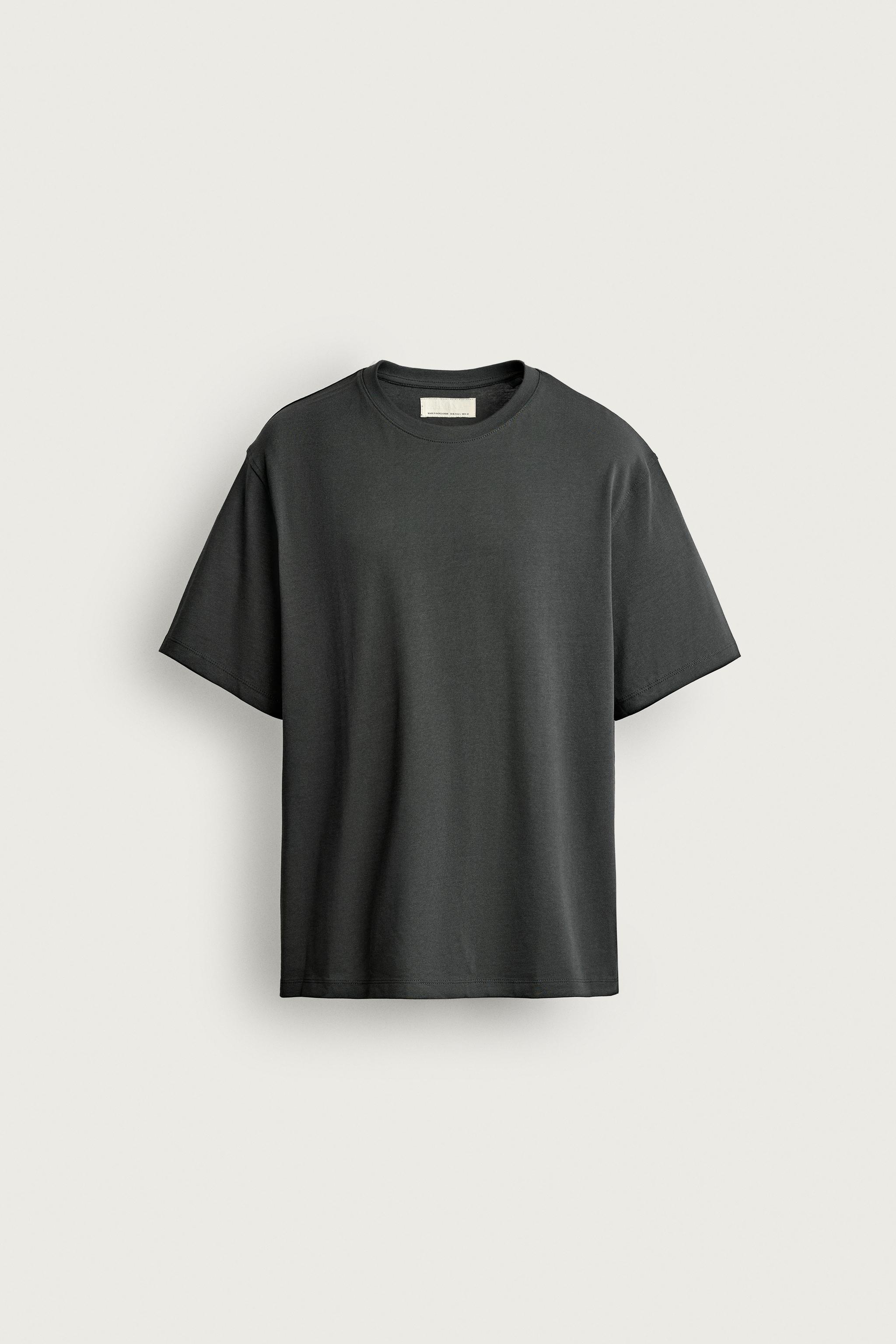 SHORT SLEEVE MEDIUM WEIGHT T-SHIRT — Dark gray