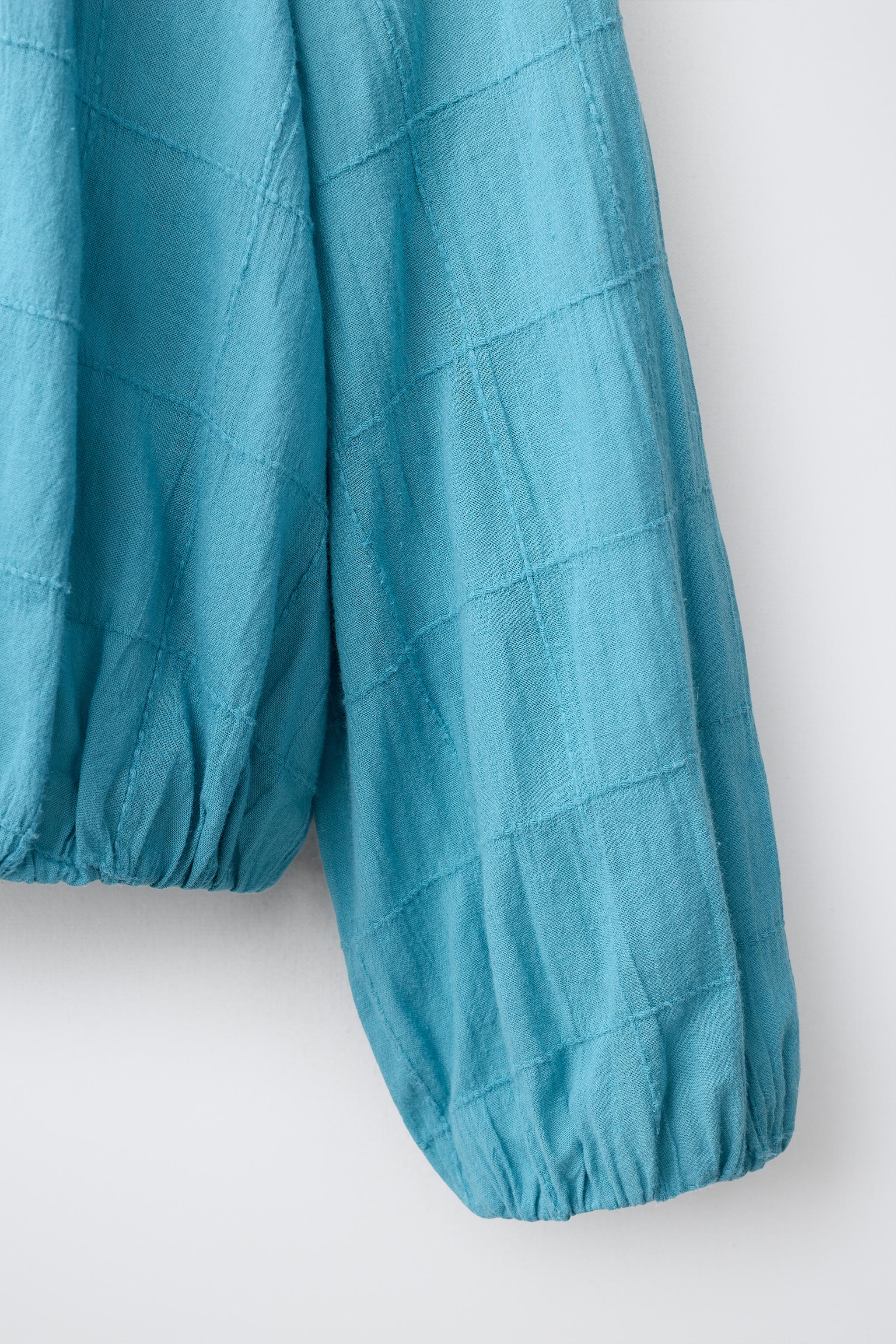 Детские блузки Zara SCHIFFLI COLLAR BLOUSE — фото 4