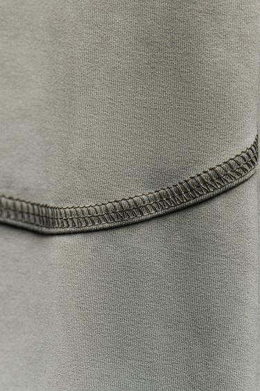 CAMISETA POLIAMIDA EFECTO LAVADO - Gris de Zara