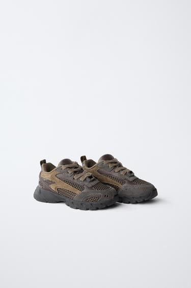 MESH TRAINERS - Brown by Zara