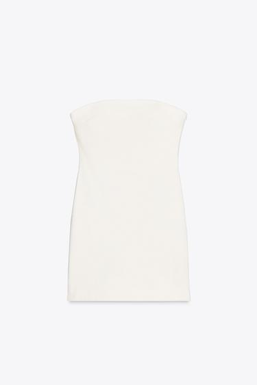 SHORT DRESS - Ecru by Zara - Image 6