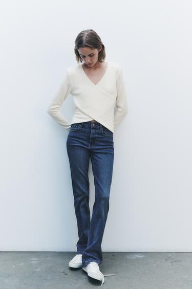 ТОП SOFT С ЗАПÁХОМ — ЭКРЮ от Zara — изображение 0