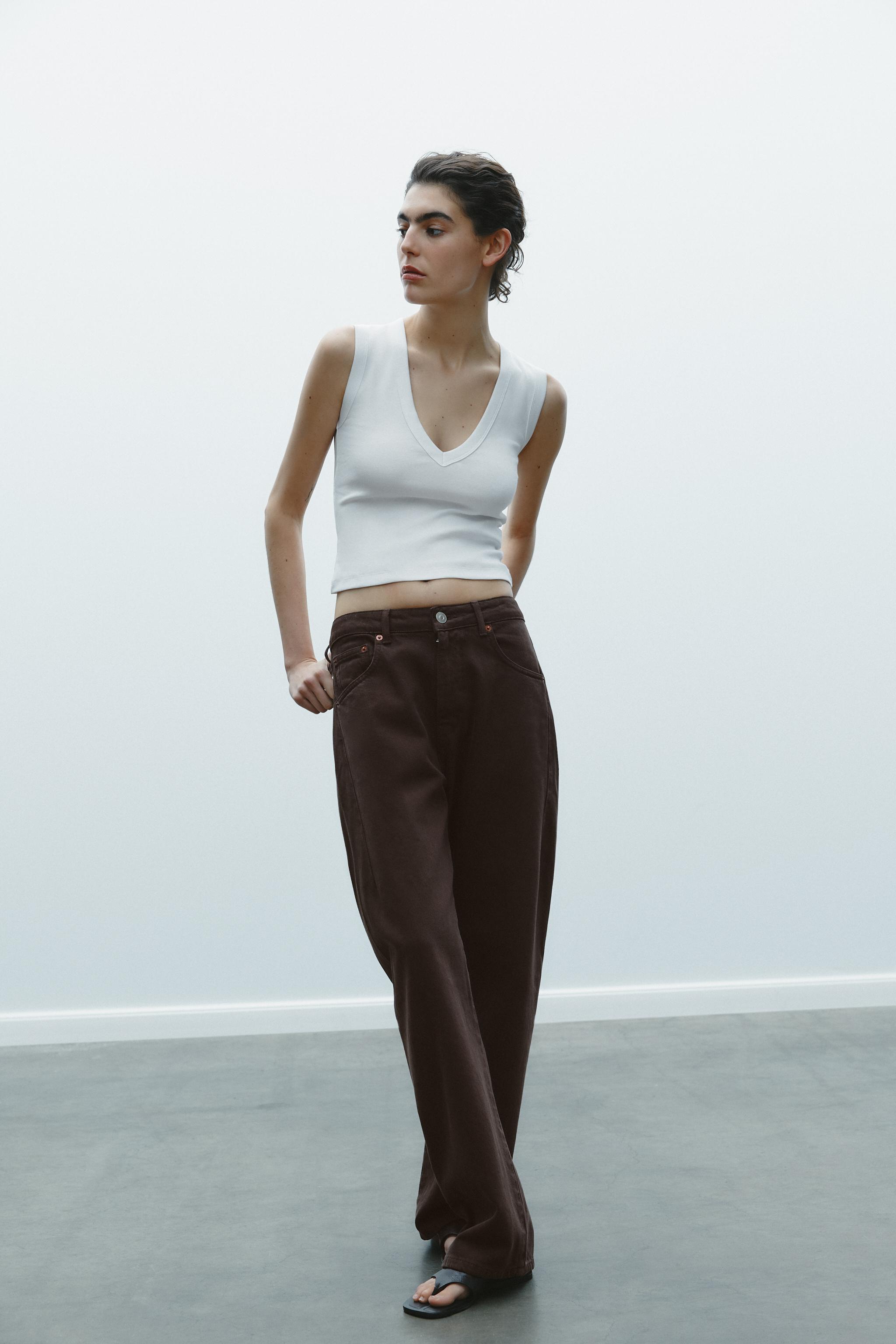 VネックTシャツ - ホワイト | ZARA Japan / 日本