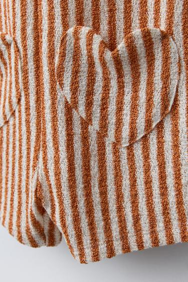 COMBI-SHORT EN MAILLE À POCHES ET RAYURES - Toffee de Zara - Image 5