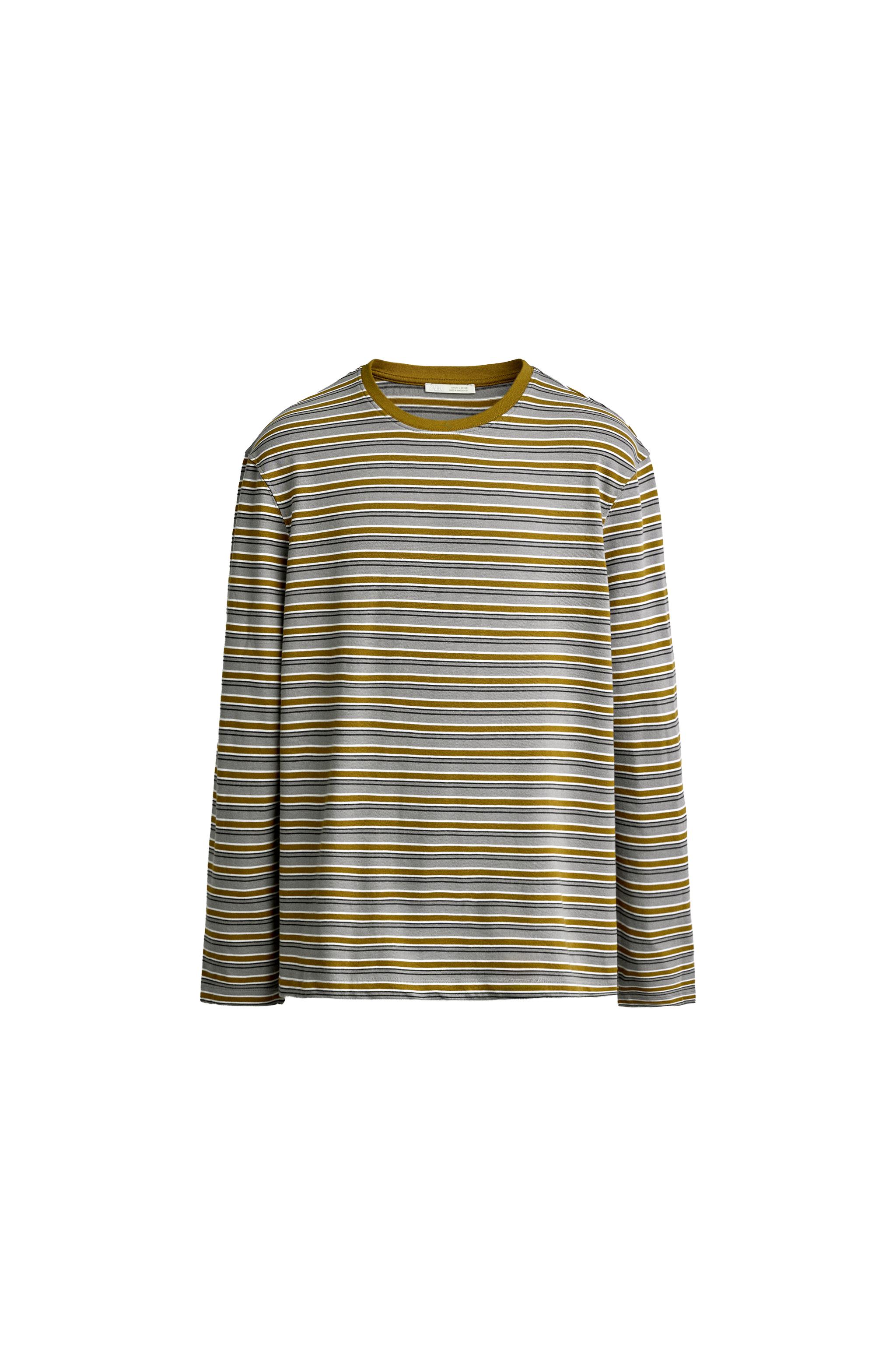 CAMISETA REGULAR FIT JACQUARD RAYAS