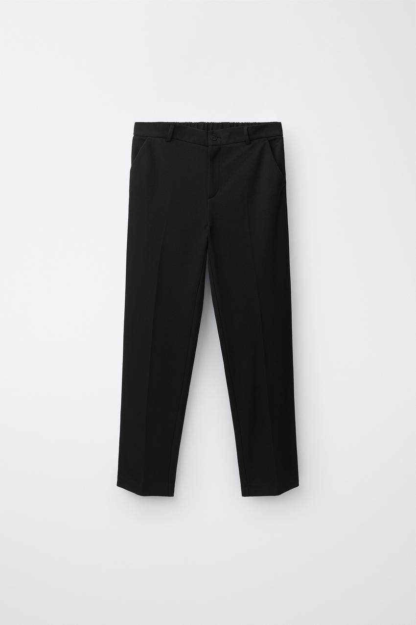 zara black dress pants - Jednobojne Hlače Od Odijela - 6-7 Godine (122 Cm) - Crna Womens Black Roaring 20s