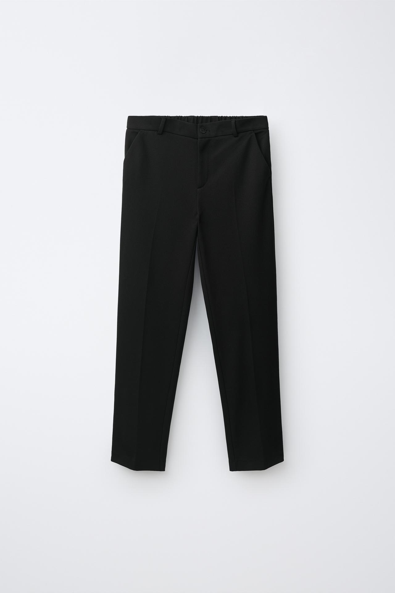 BASIC SUIT PANTS — Black