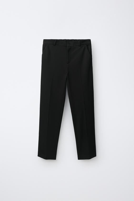 ОДНОТОННЫЕ КОСТЮМНЫЕ БРЮКИ — ЧЕРНЫЙ от Zara — изображение 0