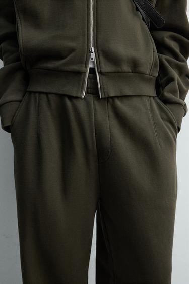 WASHED BALLOON FIT JOGGER TROUSERS - Khaki by Zara - Image 5