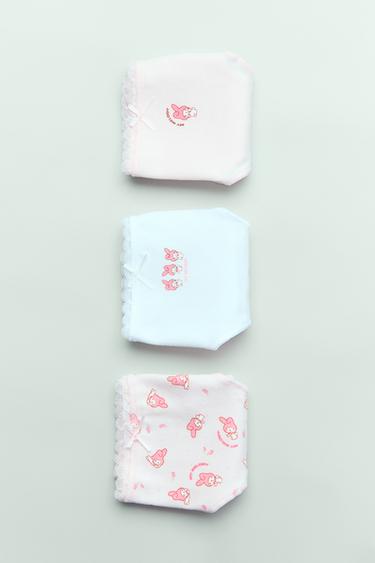 AGES 6-14/ THREE-PACK OF MY MELODY AND CINNAMOROLL © SANRIO BRIEFS - Pink by Zara