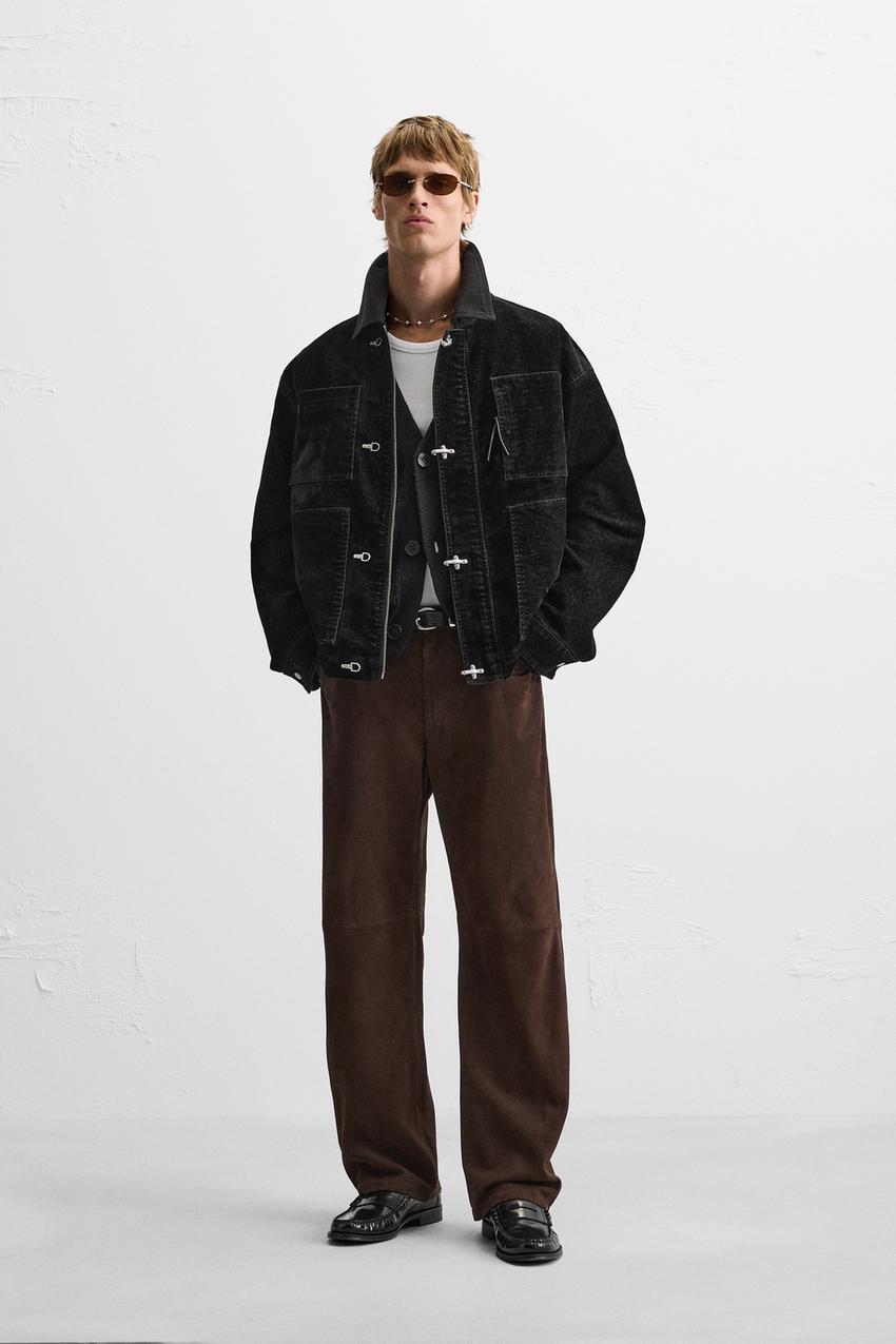 ポケット付きベルベットジャケット - ブラック | ZARA Japan / 日本