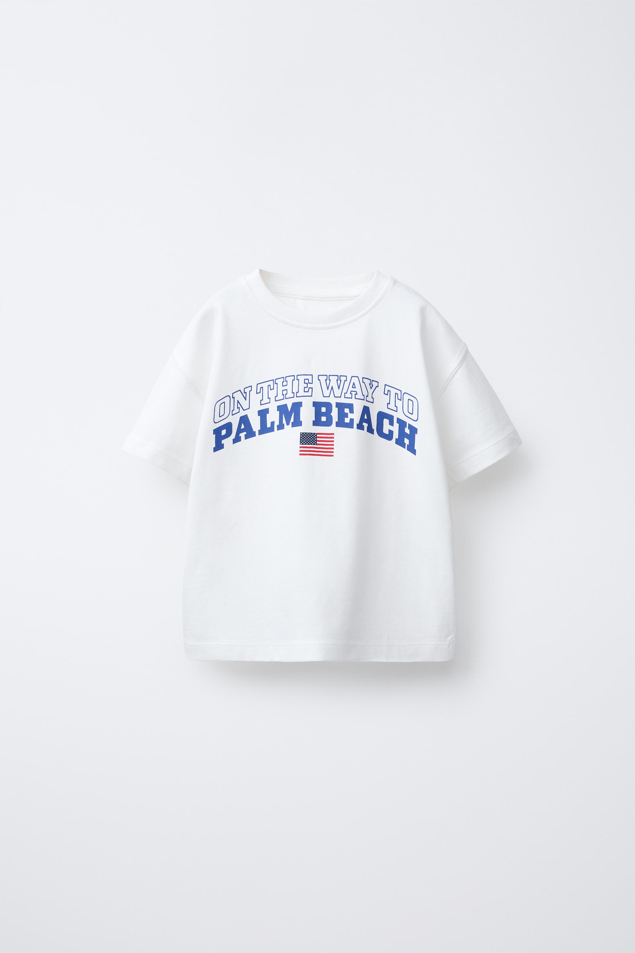 バーシティプリントTシャツ - ホワイト | ZARA Japan / 日本