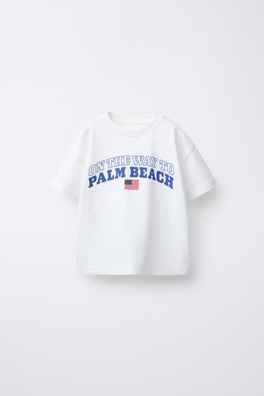 CAMISETA ESTAMPADA VERSITY - Blanco de Zara