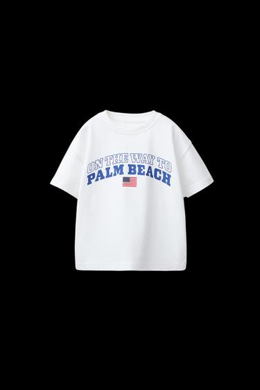 CAMISETA ESTAMPADA VERSITY - Blanco de Zara - Imagen 0