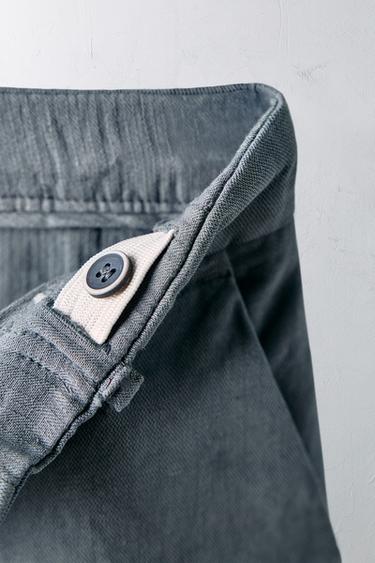 2-5 YEARS/ LIMITED EDITION COTTON LINEN TROUSERS - Blue / Steel by Zara - Image 2