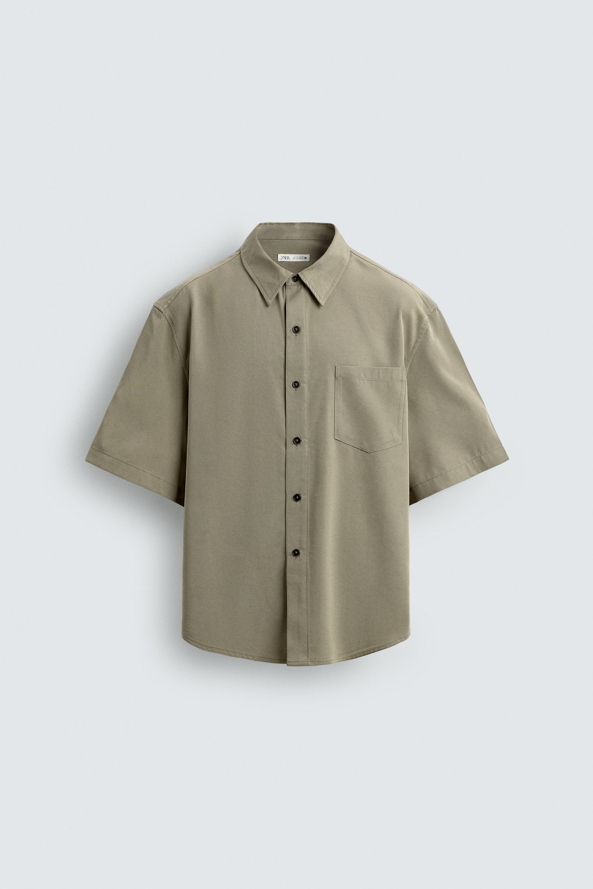 CHEMISE RELAXED FIT EFFET DÉLAVÉ