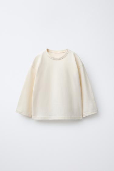 LOT DE TROIS HAUTS UNIS - marron/blanc de Zara - Image 1