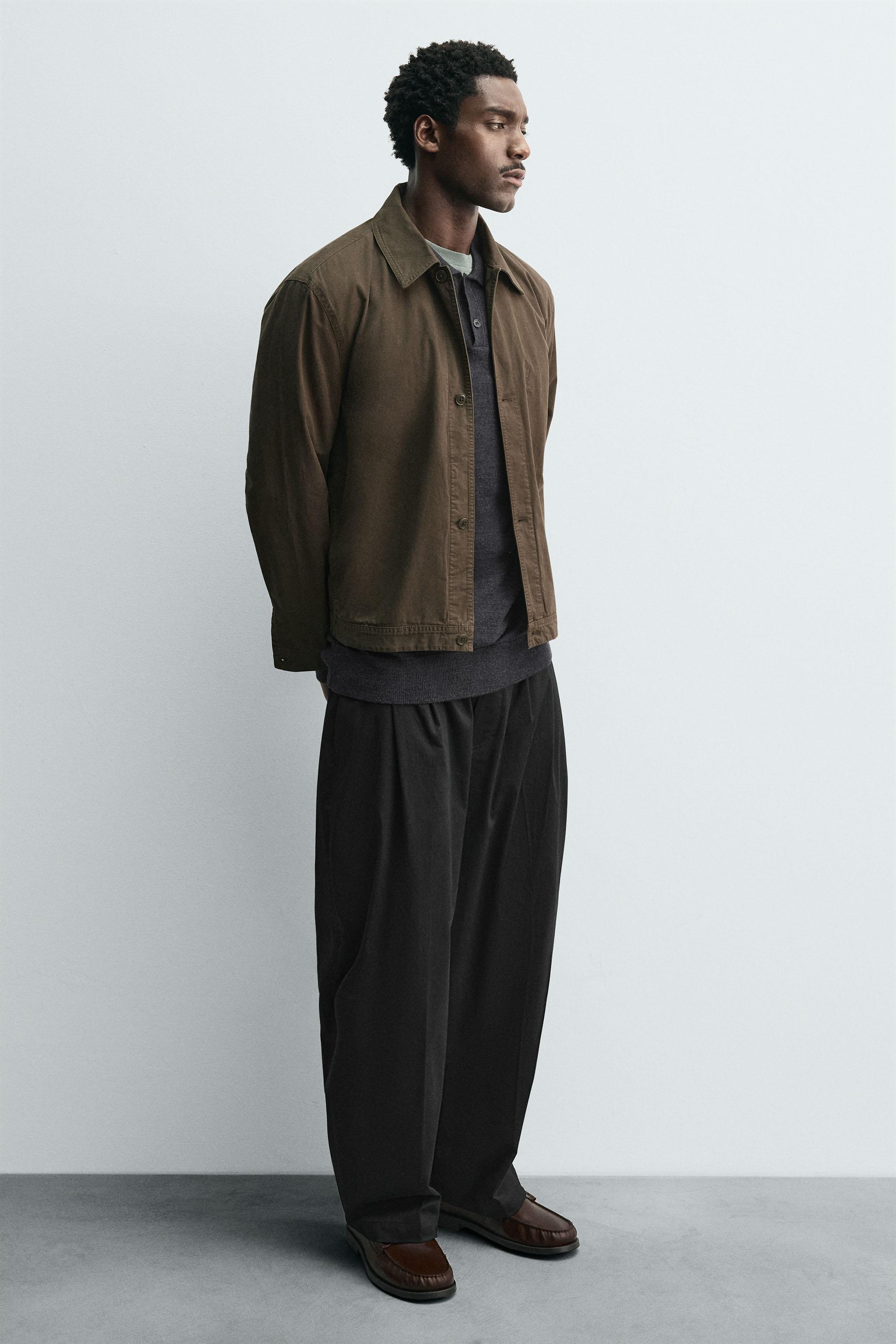 レザーモカシンアンチファズ - ブラウン | ZARA Japan / 日本