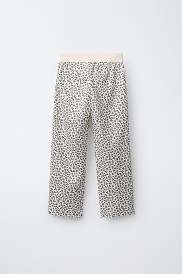 AGES 6-14 / ANIMAL PRINT PYJAMAS - Ecru by Zara - Image 6