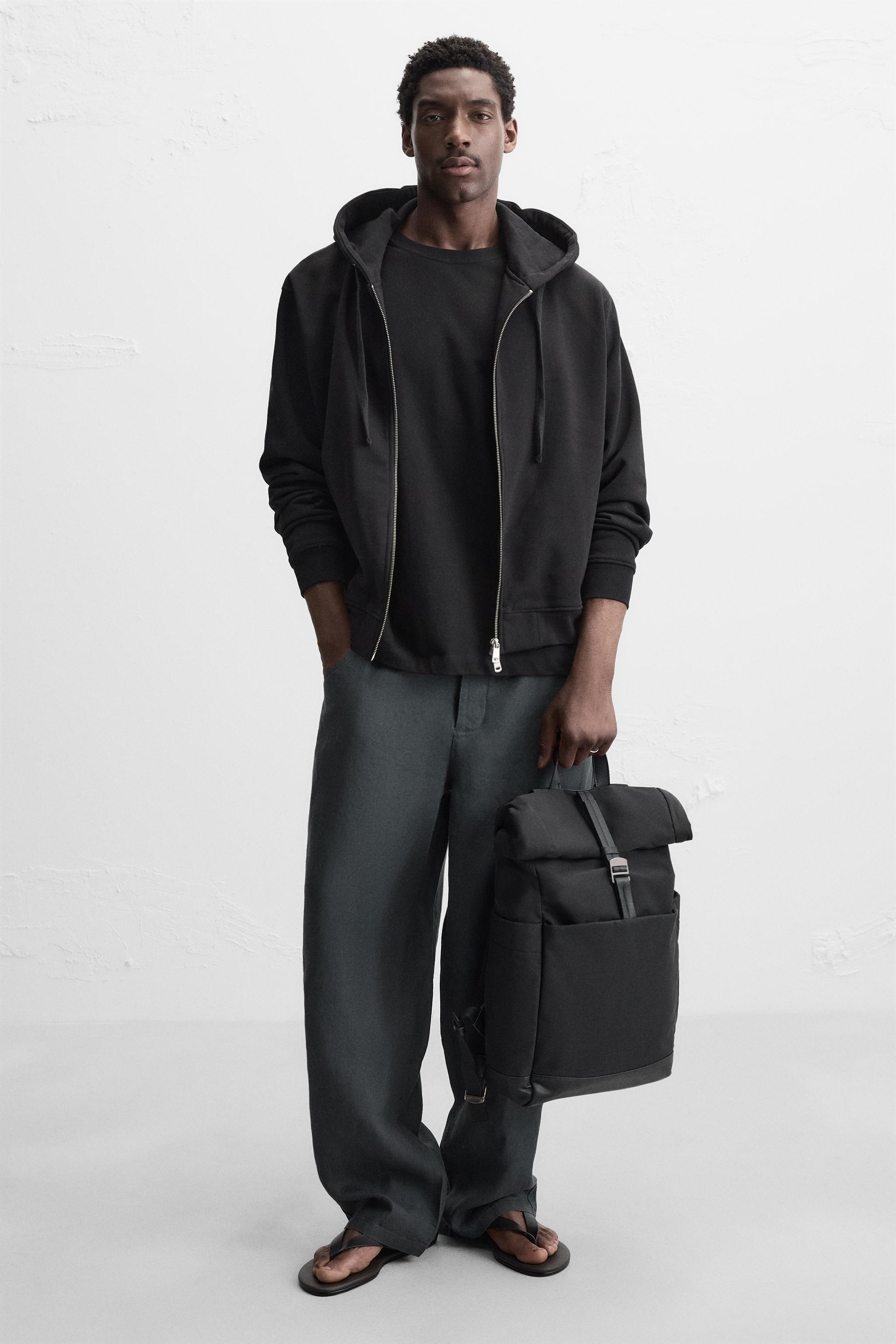 TECHNICAL FLAP BACKPACK - Black | ZARA United States TECHNICAL FLAP BACKPACK - Black | ZARA United States