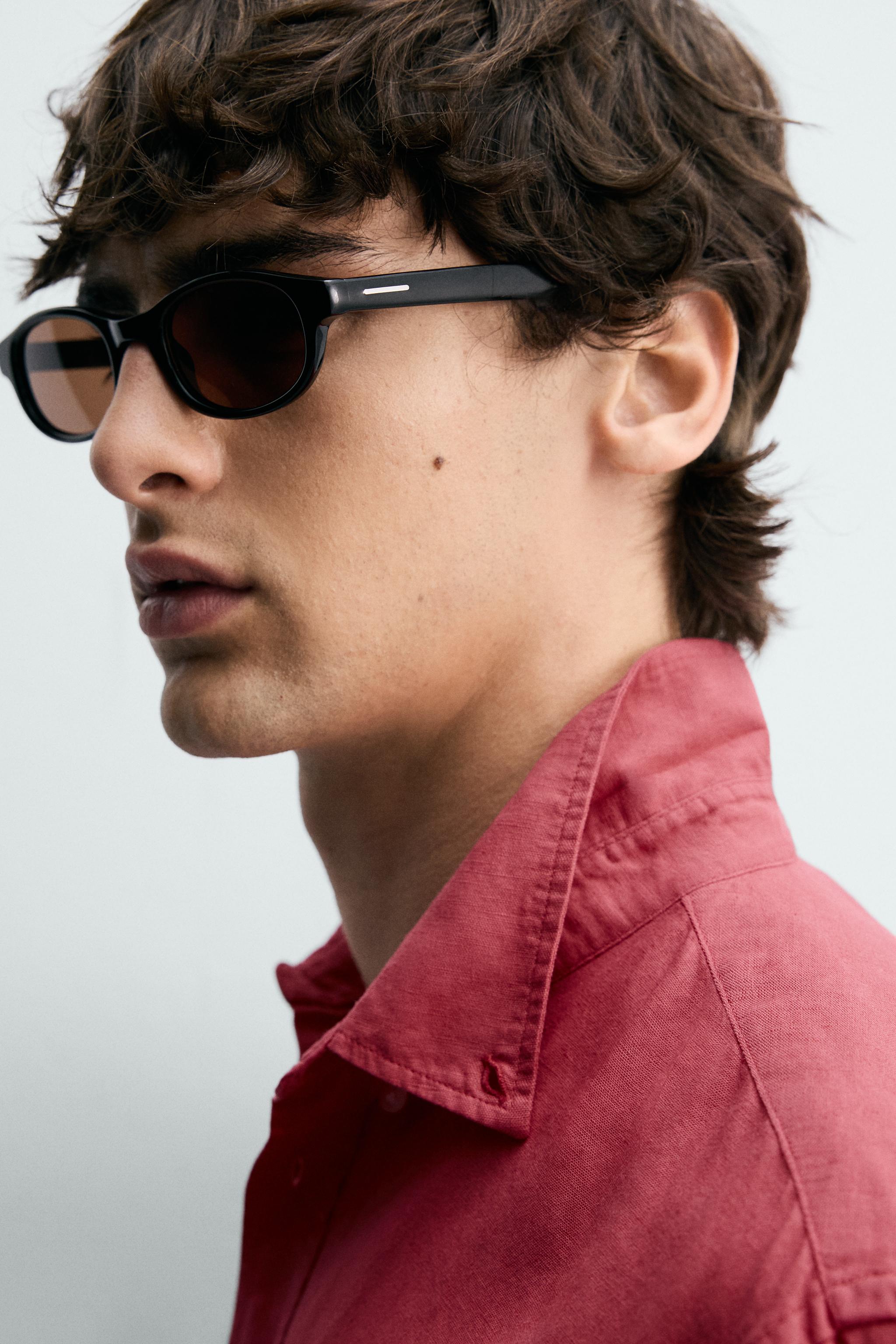 REGULAR FIT LINEN - COTTON SHIRT