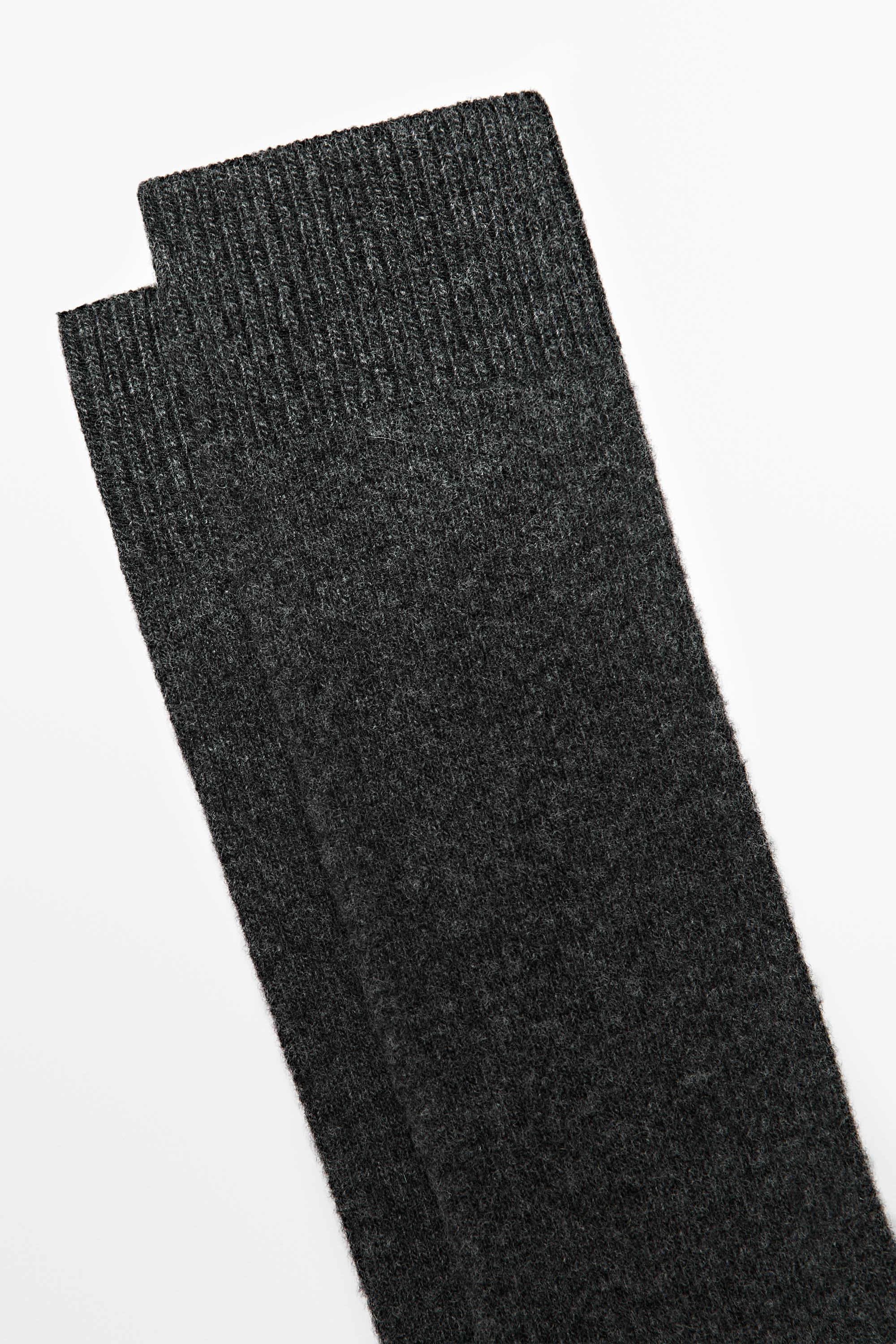 Plain knit wool socks